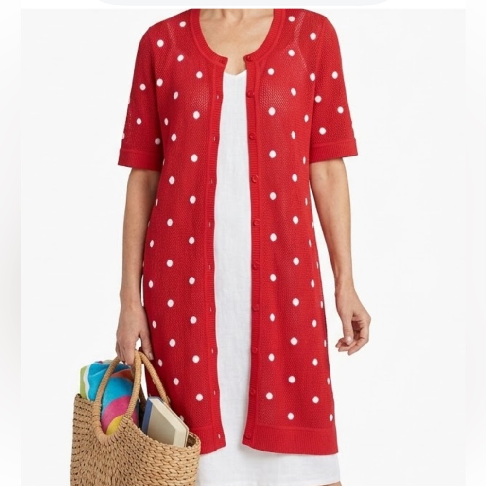 Polka Dot Cardigan - Picture 2 of 5